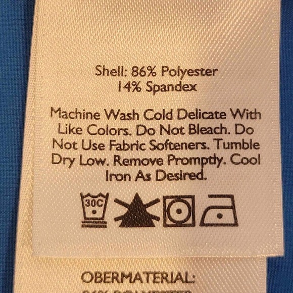 Eddie Bauer Travex Shorts Mens Large L Blue Stretch Drawstring Poly Nylon Cargo - Picture 10 of 12